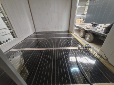 Tiny house ısıtma - Elektrikli parke altı ısıtma sistemi (İstanbul) 